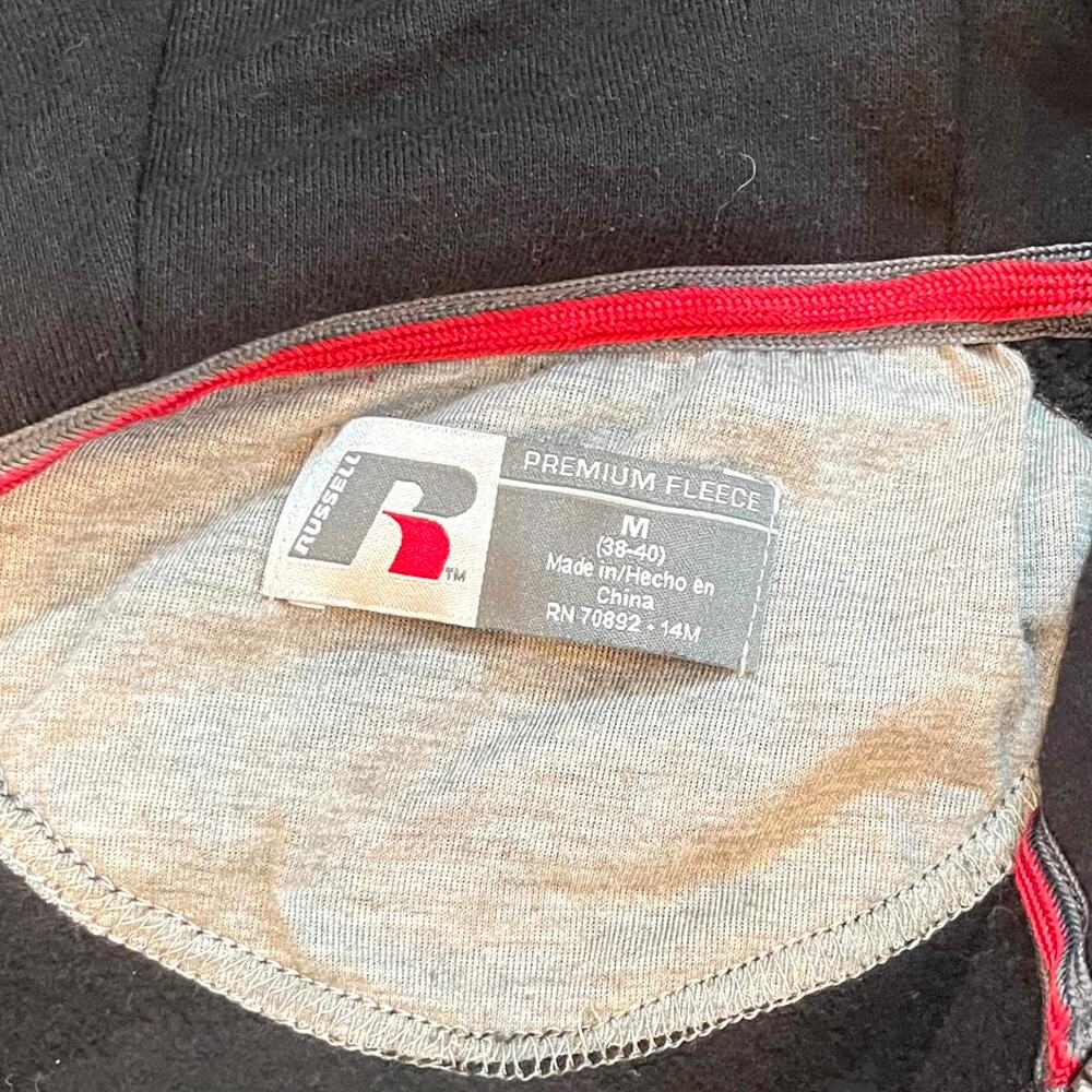 Russell Athletic black full zip hoodie size medium - Picture 4 of 4